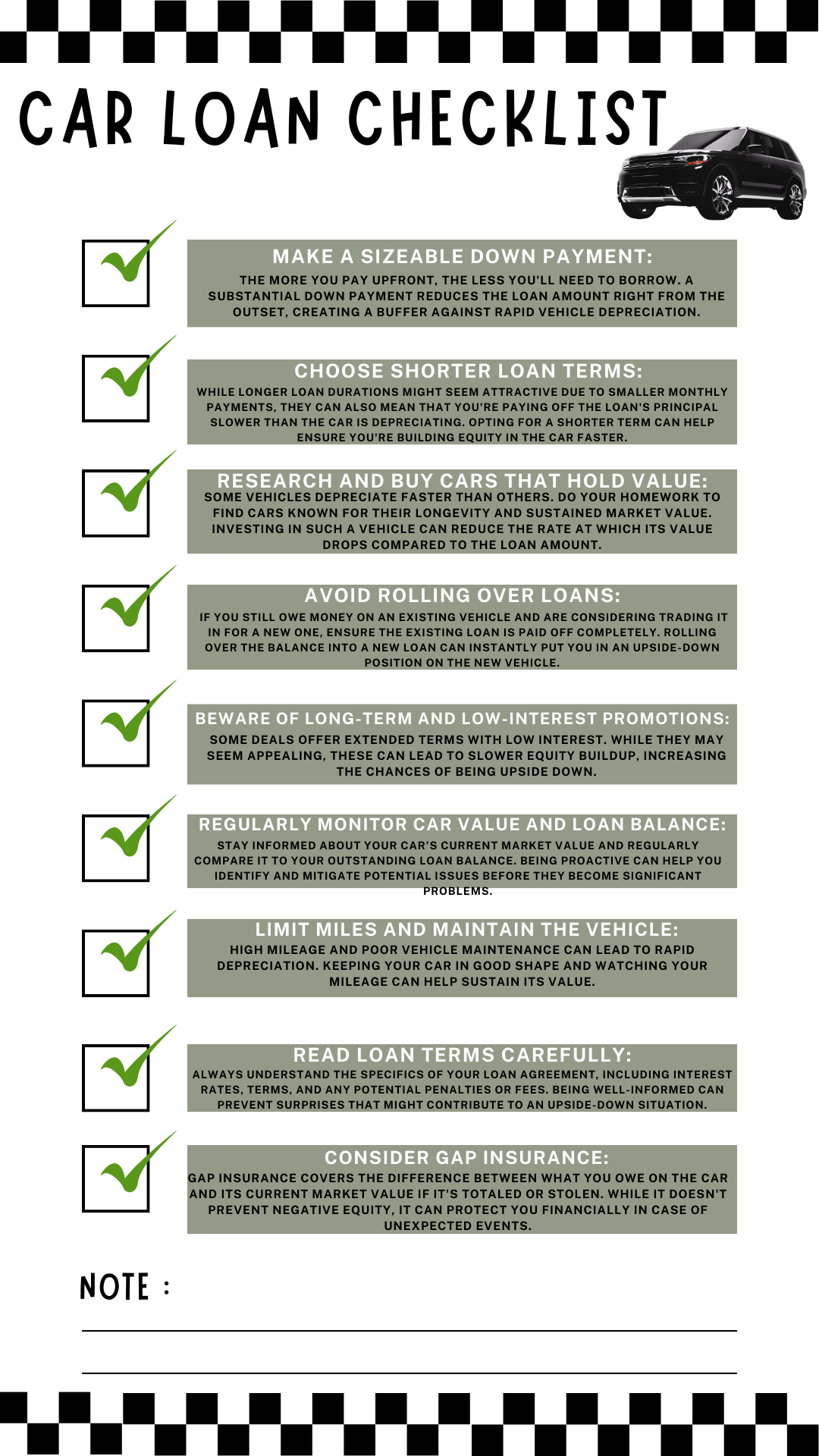 Car Loan Checklist