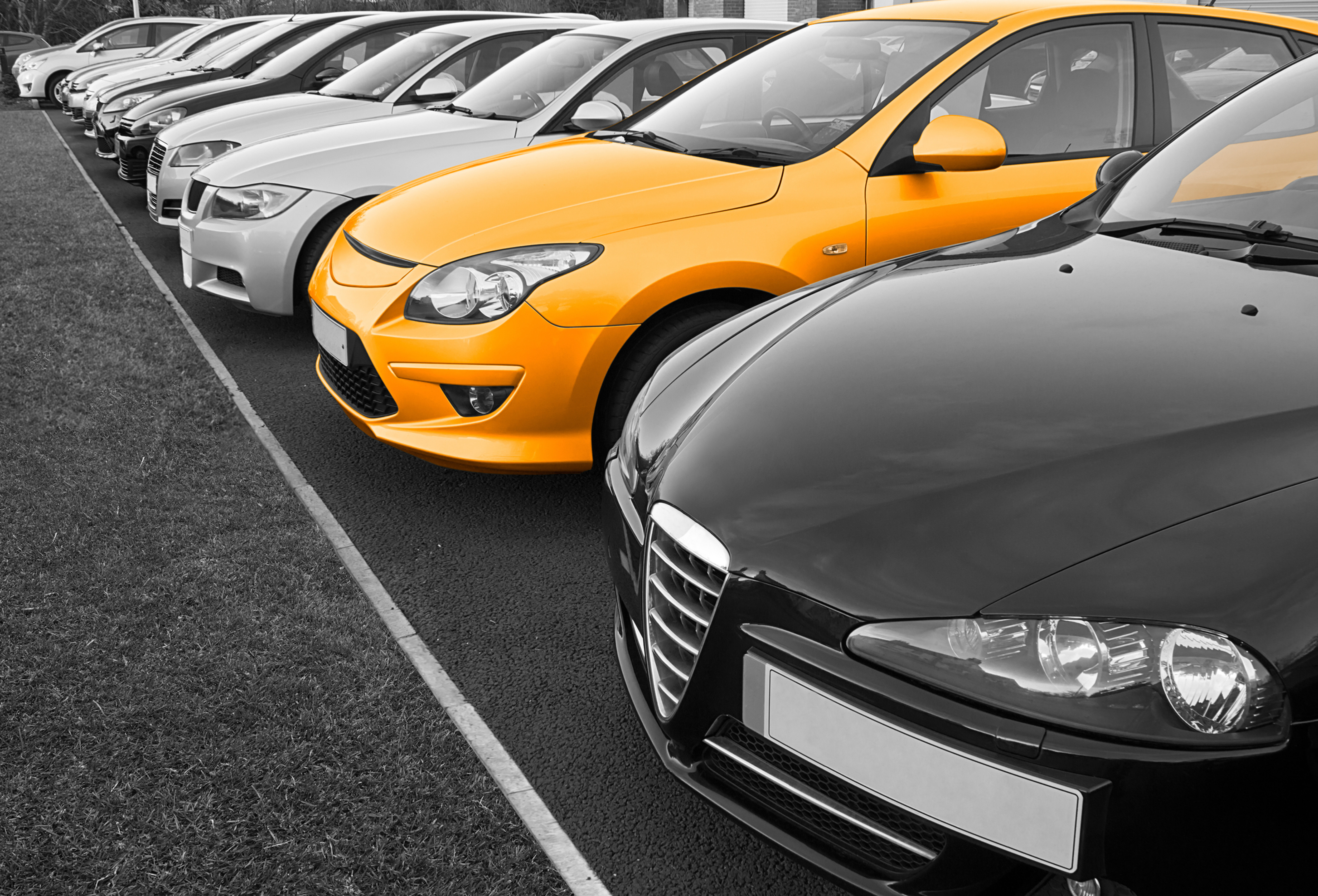 Lineup of Cars